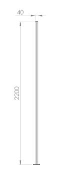 Preview: Pfosten 40x40